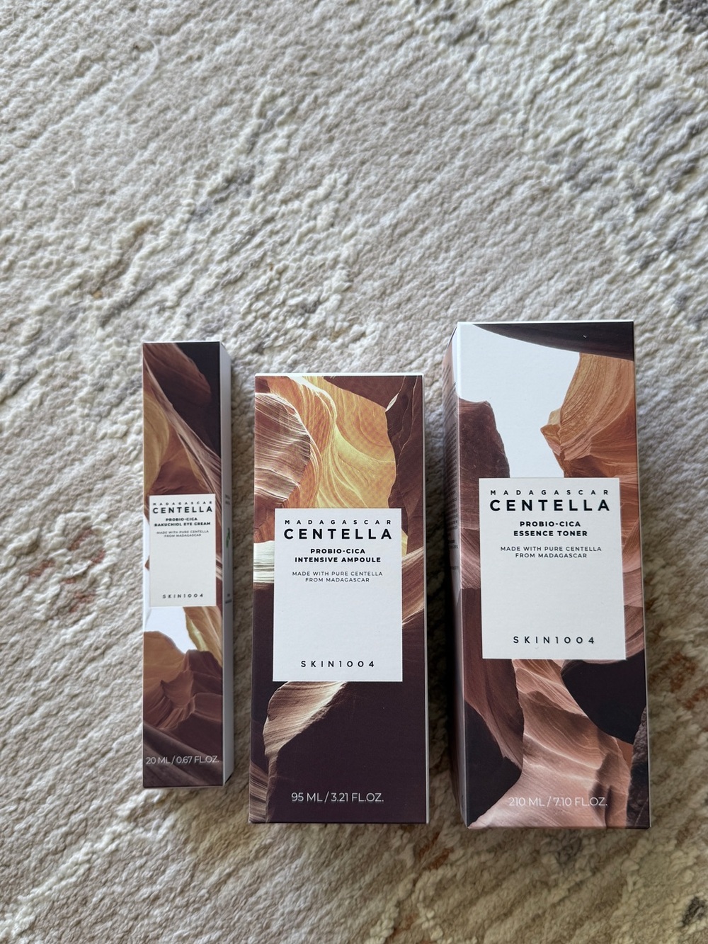 UNOPENED SKIN1004 Madagascar Centella Skincare Set - Toner, Ampoule, & Eye Cream